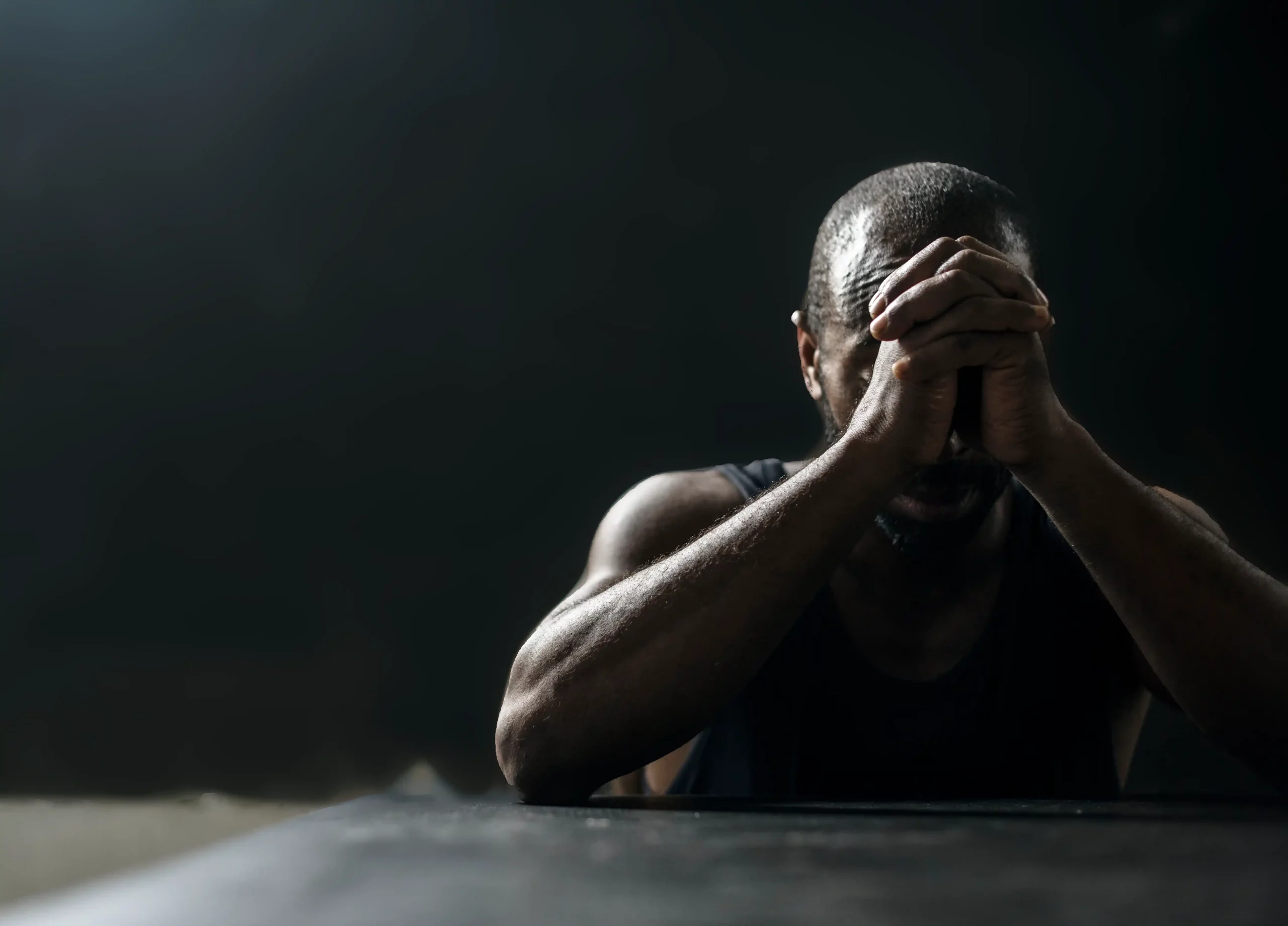 Pression mentale athlète